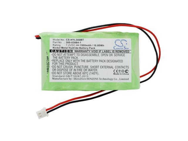 Battery for Ademco Honeywell Lynx L5000 BW-B72K 103-301179 300-03864-1 LKP500-4B