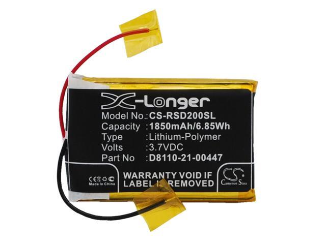 Battery for Roberts Sports Dab2 D8110-21-00447 DAB Digital CS-RSD200SL 1850mAh