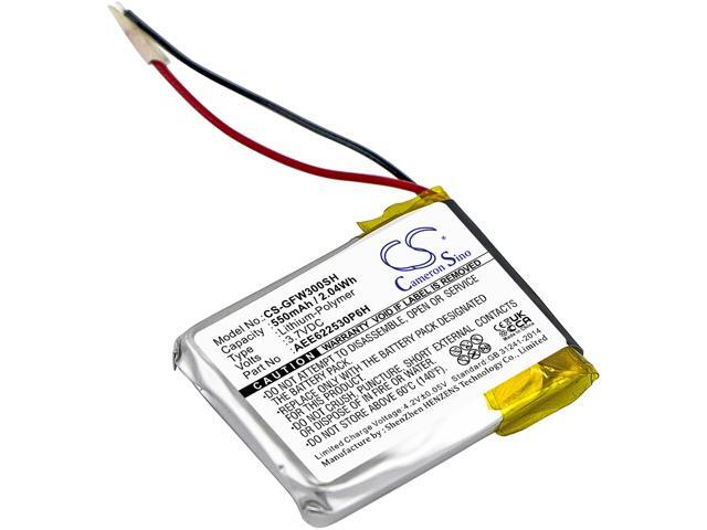 Battery for Golf Buddy WT3 GPS Watch AEE622530P6H Smartwatch CS-GFW300SH 550mAh