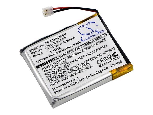 Battery for Garmin Fenix 3 HR 361-00034-02 Smartwatch CS-GMF300SH 3.7v 300mAh