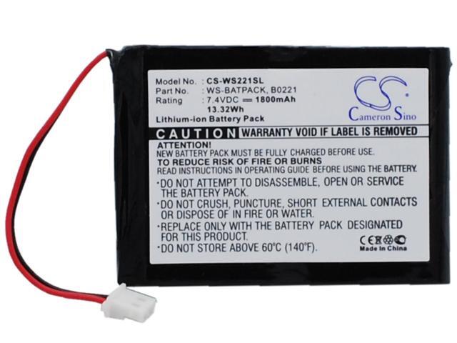 Battery for William Sound Sorin B0221 WS-BATPACK Amplifier CS-WS221SL 1800mAh