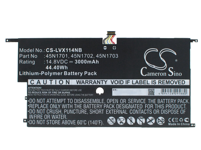 Battery for Lenovo 20A7 20A8 Carbon X1 00HW002 00HW003 45N1701 45N1703 45N1700