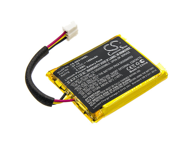 Battery for Sony SRS-XB10 SRS-XB12 SF-08 Wireless Headset CS-SRX100SL 1400mAh