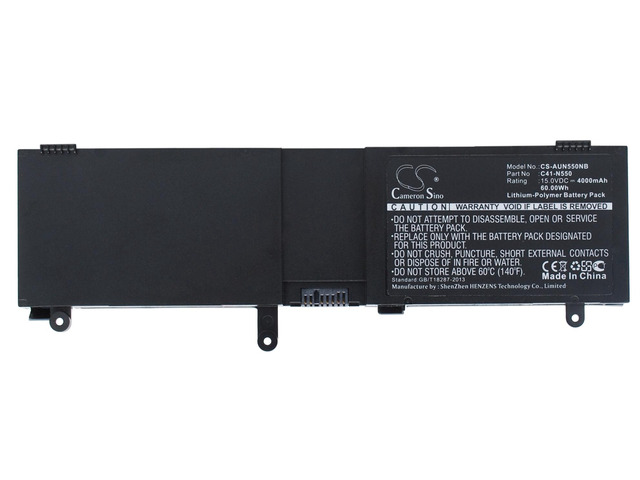 Battery for Asus N550JX G550 G550J G550JK 0B200-00390000 0B200-00390100 C41-N550