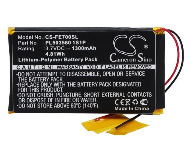 Battery for Fiio EO7K PL503560 1S1P Portable USB DAC Headphone Amp CS-FE700SL