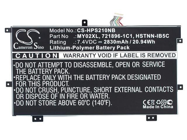 Battery for HP Pavilion 11 Slatebook x2 MY02XL TPN-Q127 HSTNN-IB5C HTSNN-IB5C