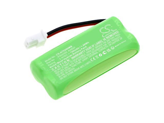 Battery for Alecto DBX-20 AA850 P002000 BabyPhone CS-ATD200MB 2.4v 700mAh 1.68Wh
