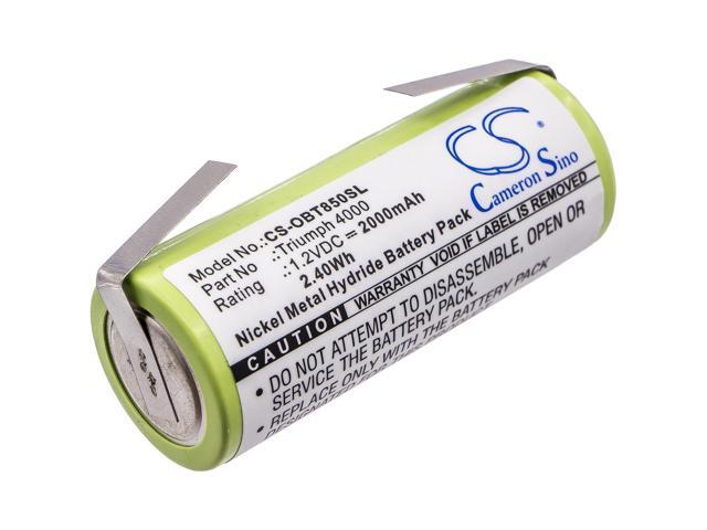 Battery for Oral-B Triumph 4000 3745 3761 3762 Toothbrush CS-OBT850SL 2000mAh