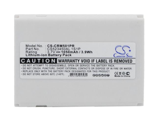 Battery for CriticalResponse M1501 REH-1501 CS523450AL 1S1P Pager CS-CRM501PR