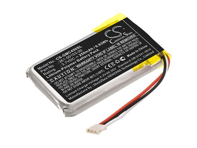 Battery for Garmin Dash Cam 45 55 56 DashCam 46 66 361-00103-00 CS-GMC450SL