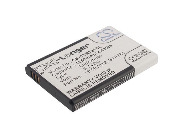 Battery for Casio C781 GzOne Ravine 2 BTR781 BTR781B SmartPhone CS-CTR781SL