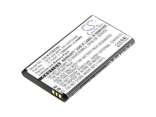 Battery for Kyocera C6530 C6530N Hydro Life 4G DC140704AB SCP-62LBPS CS-KYC653SL
