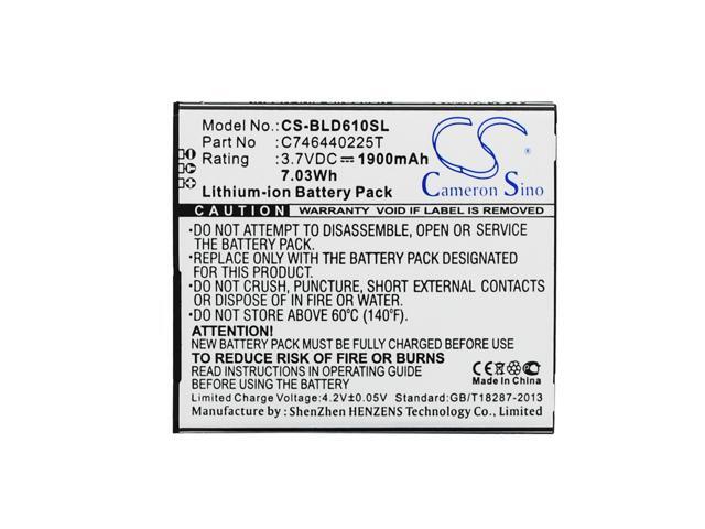 Battery for BLU D610 D610A D610i Studio 5.5 C746440225T SmartPhone CS-BLD610SL