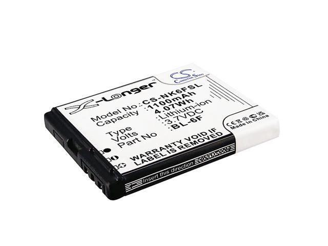 Battery for BLU Cubo Nokia N78 N79 N95 8GB VIBO A688 N6F10T BL-6F CS-NK6FSL
