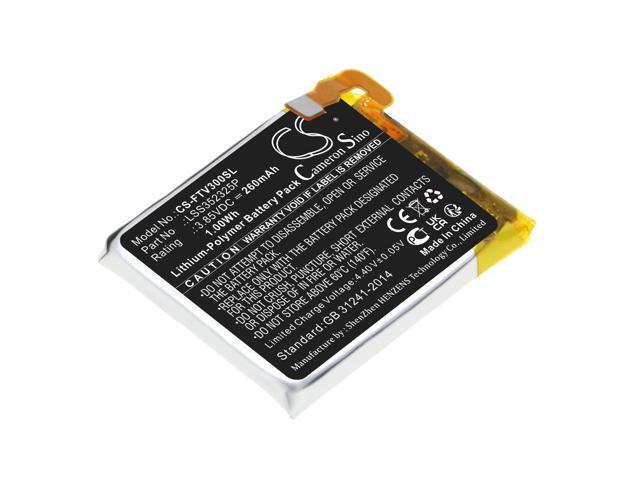 Battery for Fitbit Versa 3 LSS352325P Smartwatch CS-FTV300SL 3.85v 260mAh 1.00Wh