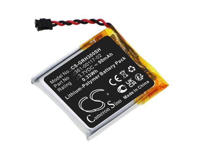 Battery for Garmin Forerunner 30 361-00117-02 Smartwatch CS-GRH300SH 3.7v 90mAh