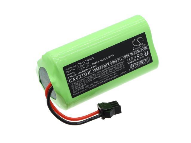 Battery for Vactidy T6 T7 T8 LS001-02 Vacuum CS-VCT600VX 10.8v 2600mAh Li-ion