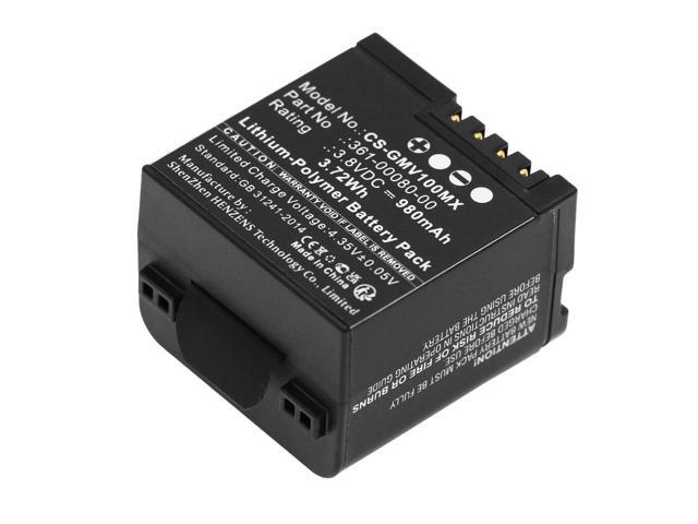Battery for Garmin Virb X Compact VIRB XE 010-12256-01 361-00080-00 CS-GMV100MX