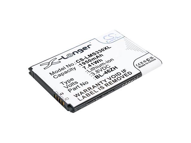 XL Battery for LG K8 LS675 AT & T GoPhone BL-46ZH EAC63079701 CS-LMS330XL 1950mAh