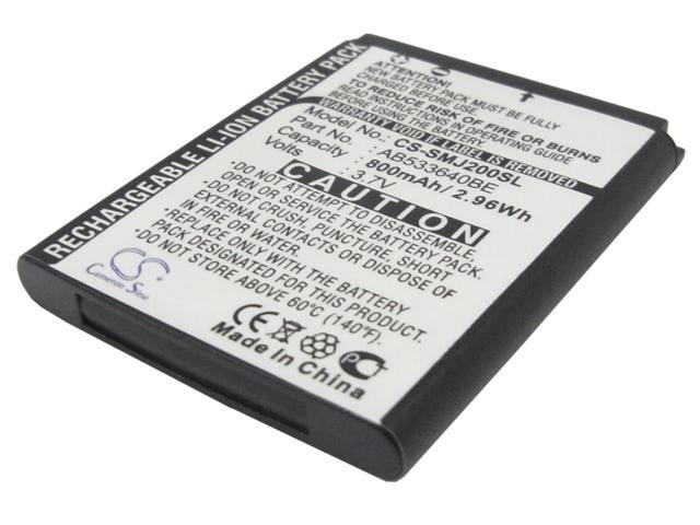 Battery for Samsung SGH-J200 AB533640BE Mobile SmartPhone CS-SMJ200SL 3.7v 800mA