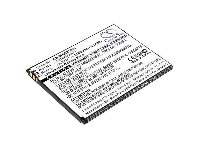 Battery for Wiko C210 Life C210AEBATT Mobile SmartPhone CS-WKC210SL 3.8v 2300mAh