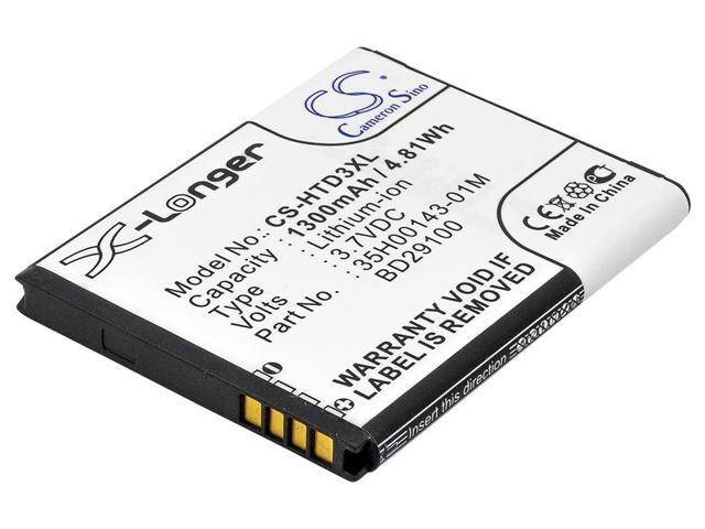 Battery for HTC T-Mobile AT & T 35H00143-01M 35H00154-01M BA S460 S540 BD29100