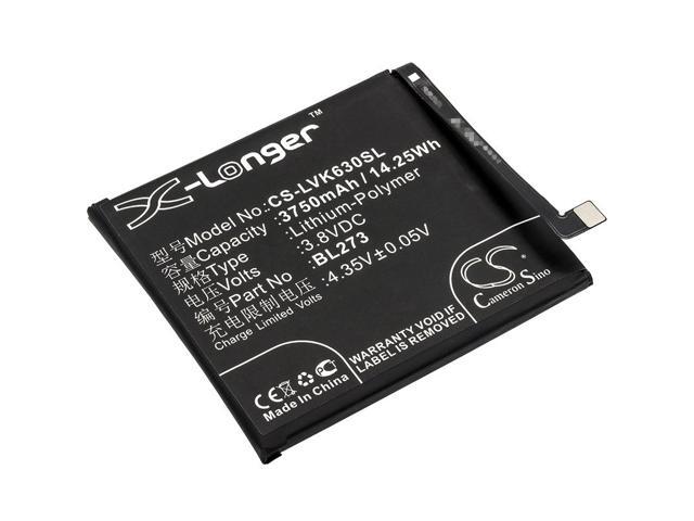 Battery for Lenovo K6 Note Dual SIM K8 Plus BL273 CS-LVK630SL 14.25Wh X-Longer