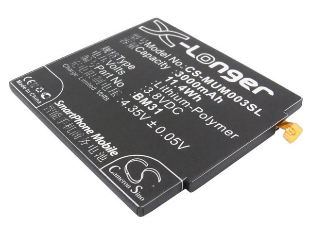 Battery for Xiaomi 3 M3 Mi3 BM31 Mobile SmartPhone CS-MUM003SL 3.8v 3000mAh