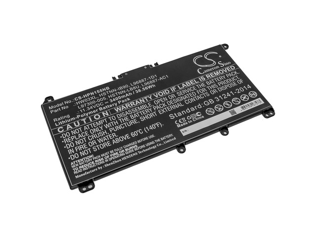 Battery for HP Pavilion 15 HW03XL L96887-1D1 L96887-421 L96887-AC1 L97300-005