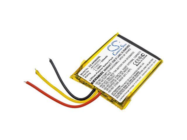 Battery for AKG AEC402933 N60 NC Wireless Headphone CS-AKN600SL 3.7V Li-Polymer