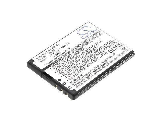 Battery for Nokia BL-4B BL-4BA 1606 2505 2630 2660 2760 3606 5000 6111 7070