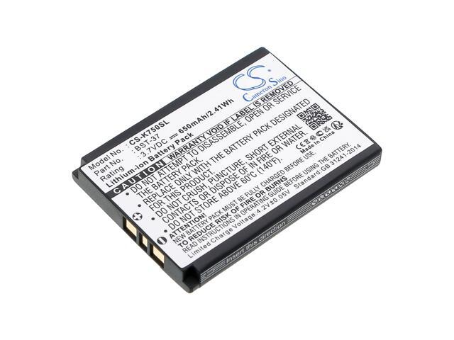 Battery for Sony Ericsson BST-37 D750 D750i J100i J110a J110c J210i J220a J220c