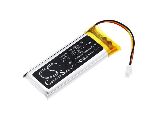Battery for Sena XK701953 SRL2 Headset CS-SSR200SL 3.7V Li-Polymer 3 Pin Version