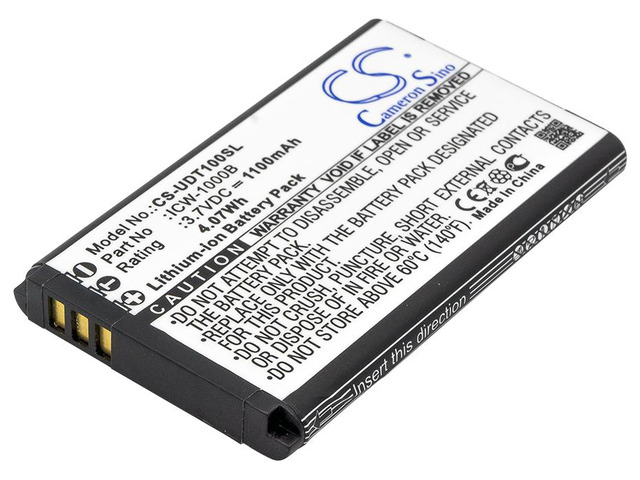 Battery for Incom ICW-1000B UniData WPU-7700 WPU-7800 WPU-7800B WPU-7800B-US