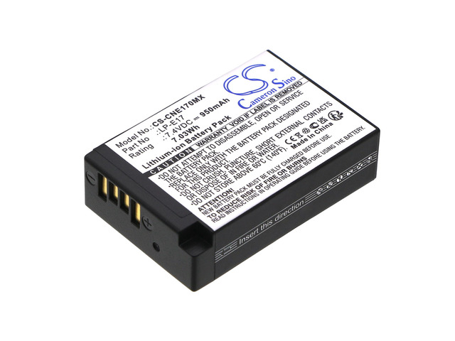 Battery for Canon LP-E17 EOS R50 Kiss X8i M3 M5 M6 750D 760D Rebel T6i T6s 800D