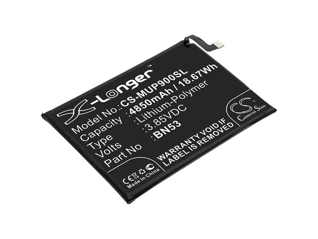 Battery for Redmi BN53 Note 9 Pro Max M2003J6B2G M2003J6B1I M2101K6G CS-MUP900SL