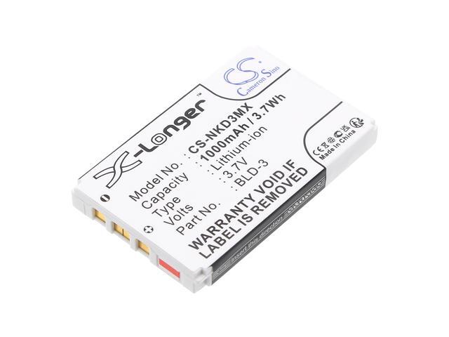 Battery for Nokia BLD-3 6610i 6610 7210 7250i 7250 6560 6225 6200 6220 3300 2100