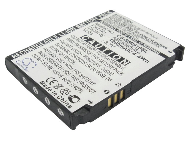 Battery for Samsung AB653850EZBSTD AB653850EZ AB663450EZ AB653850EB SCH-i910