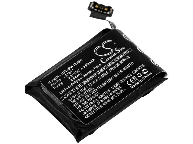 Battery for Apple A1860 Watch Series 3 38mm GPS A1847 Smartwatch CS-IPW183SH