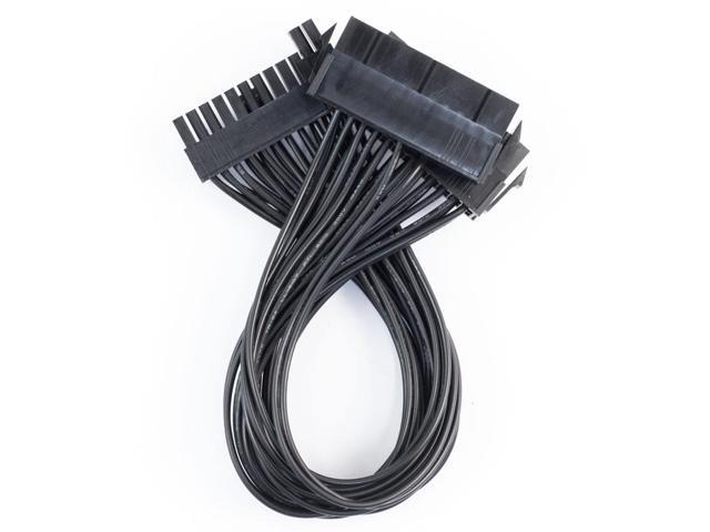 24Pin Dual PSU ATX Synchronous power supply adapter cable for Ether Mining 30cm