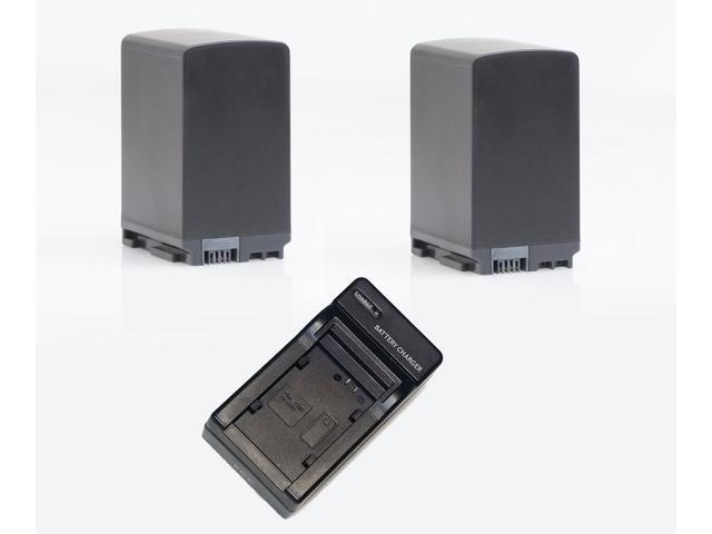 2 Battery + 1 Charger for Canon BP-828 BP828 VIXIA HF G30 XA20 XA25 XF400 XA25