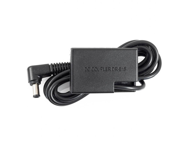 DR-E18 DC Coupler Dummy Battery Slot Adapter for Canon Rebel T6s T6i 750D 760D DRE18