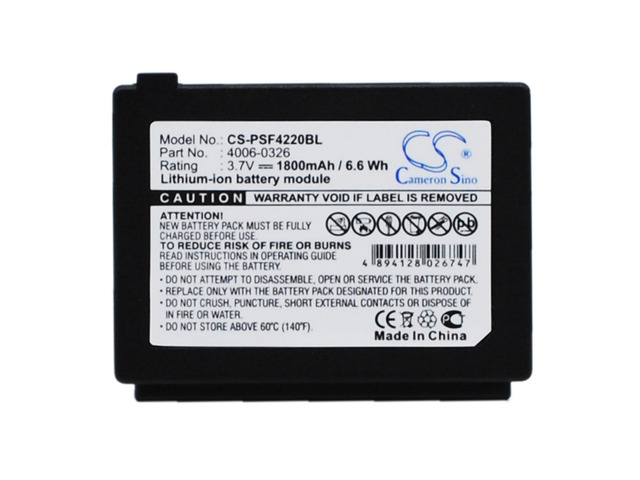 Battery for PSC Datalogic 95A201001 4006-0326 4220 C45 Falcon 4223 4220-1011R