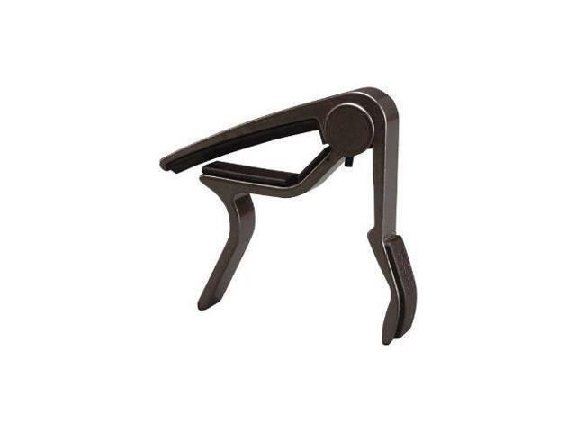 Dunlop Curved Acoustic Guitar Capo - Smoked Chrome