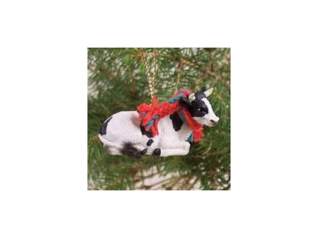 Holstein Bull Christmas Ornament CW78