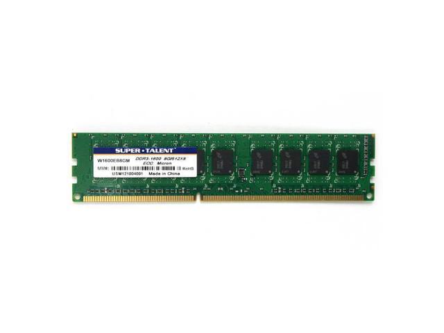 Super Talent DDR3-1600 8GB/512Mx8 ECC CL11 Micron Chip Server Memory