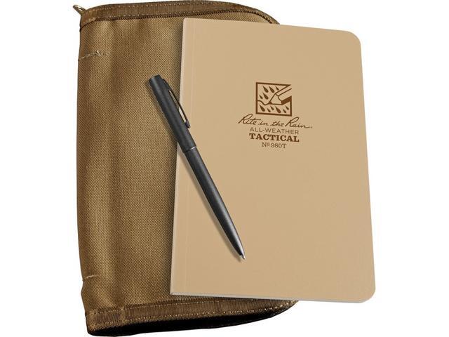 Rite in the Rain 980T-KIT Tan Cordura 4.63' x 7.25' All Weather Field Kit