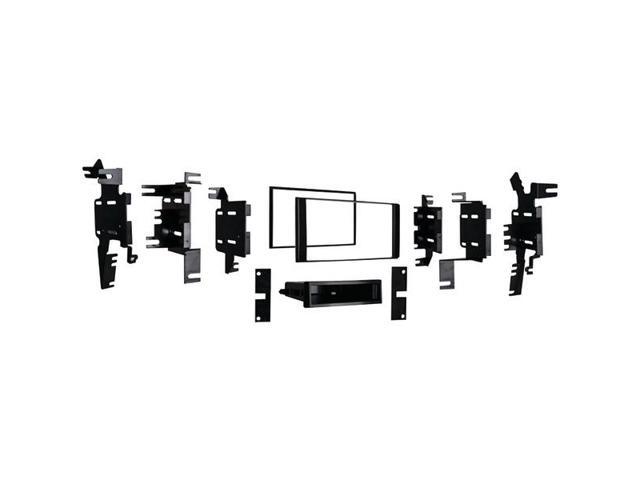 Metra - Dash Kit for Select 2011-2021 Nissan Frontier Versa Xterra Juke NV 1500/2500/3500 DIN DDIN - Black - image 2