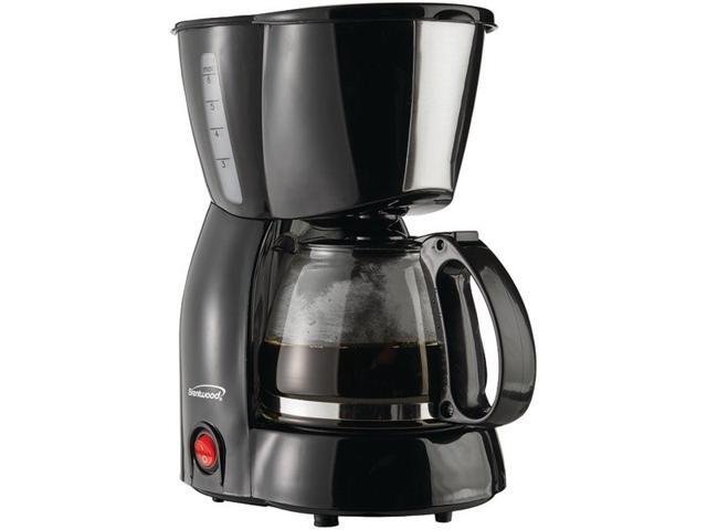 Brentwood TS-213BK White 4 Cups Coffee Maker, White