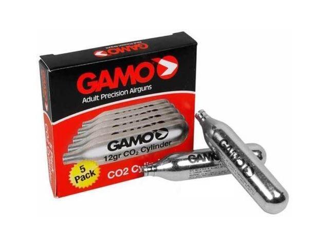 Gamo 621247054 Airgun CO2 12 Gram Cylinders Industry Standard Cartridge (5 Pack)